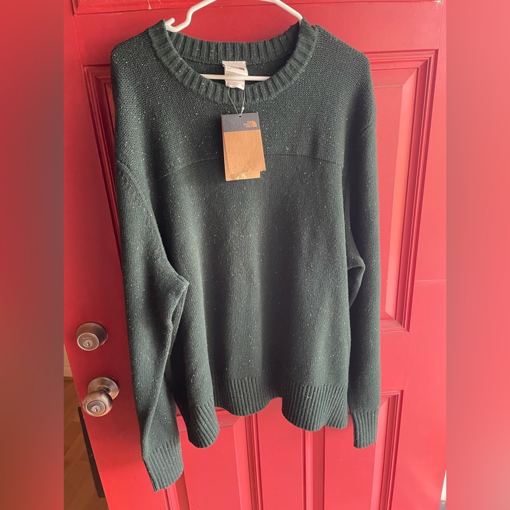The North Face Forest Green Knit Pullover Sweater